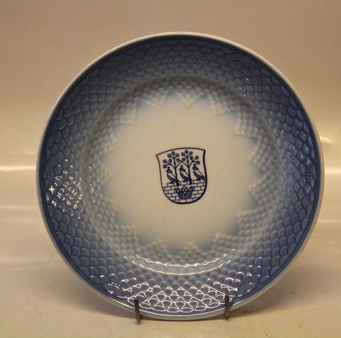 1005 Sidetallerken 19,3 cm (706) Bing & Grøndahl  Blå tone eller musling Hotelporcelæn