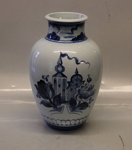 Aluminia Faience Blue Tranquebar 4011-1202 Vase 25 cm