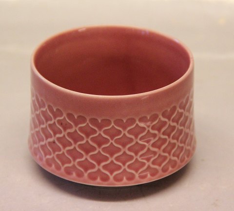 302 Sukkerskål uden låg 7 cm Bing & Grøndahl Pink / Rosa Cordial Quistgaard for B&G / Nissen Kronjyden Stoneware