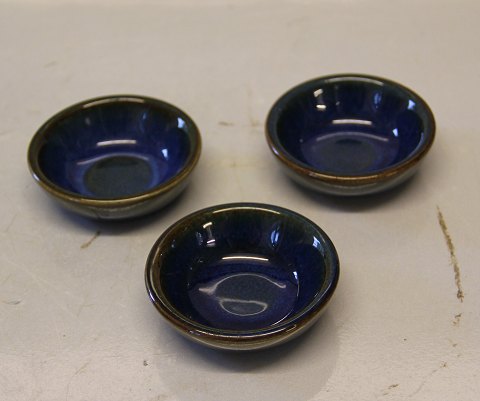 Granit - Bornholm Denmark Blue Glazed  Stoneware Soeholm Individual butter pads 7 cm