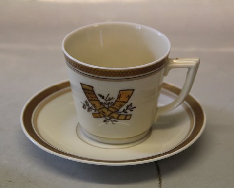 Golden Horn Royal Copenhagen 9481 Coffee cup 17 cl and saucer 13.2 cm