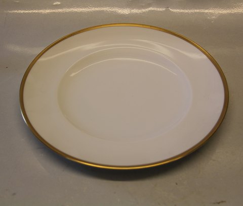 Haga? B&G Porcelain 025 Dinner plate 24.5 cm broad polished gold rim, form 601