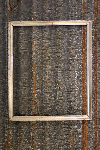 French 1800 century silver frame with fine patina.Outer dimensions: 58x48,5cm.SOLD !