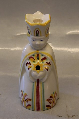 Aluminia kunstfajance 2282-1 Juleprins med stjerne Design Nils Thorson 1942 13 cm 12.5 cm
