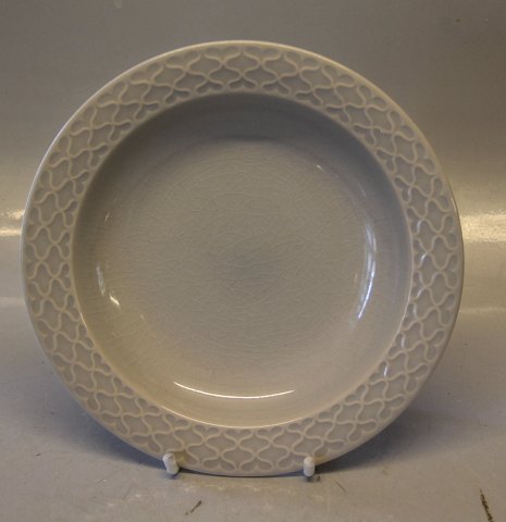 322 Dyb tallerken 20,5 cm PALET - Lysegrå Bing & Grøndahl  Cordial Quistgaard for B&G / Nissen Kronjyden Stoneware
