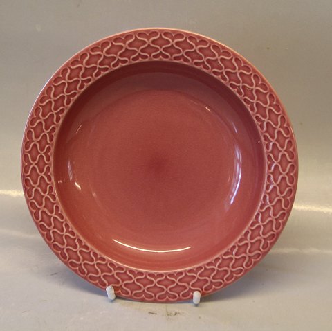 322 Dyb tallerken 20,5 cm PALET - Pink - Rosa Bing & Grøndahl  Cordial Quistgaard for B&G / Nissen Kronjyden Stoneware