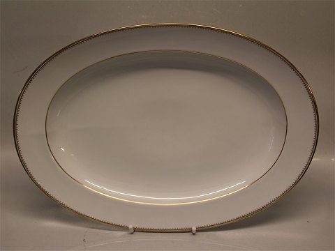 B&G Minuet White form, saw tooth gold rim, form 601 015 Large platter, oval 40 cm (315)