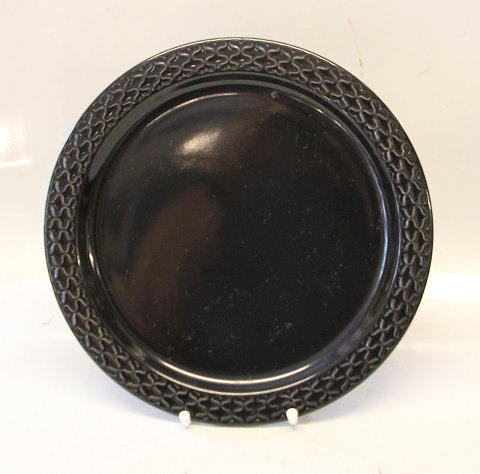 304 Fad, rundt / dækketallerken 29,5 cm Bing & Grøndahl  SORT Cordial Quistgaard for B&G / Nissen Kronjyden Stoneware