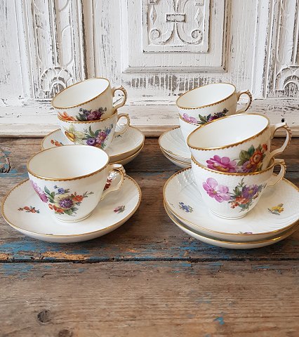 Royal Copenhagen Full Saxon Flower Coffee Cup no. 1549A