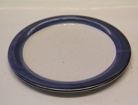 Luncheon plate 23 cm Christine Blue and Grey  Stoneware Danish Art Pottery Knabstrup
