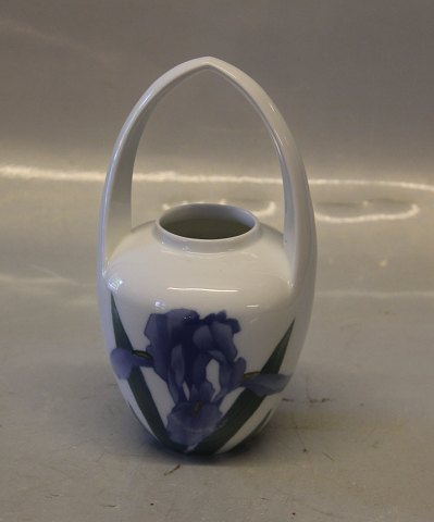 Royal Copenhagen 380-29 RC Art Noveau Vase with handle - decorated with Irish 19 cm pre 1923