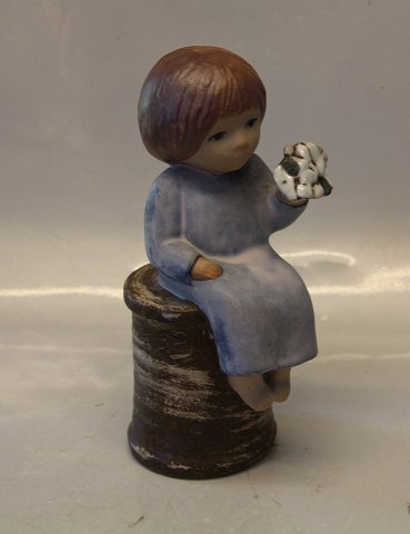 Gustavsberg Sweden Lisa Larson (Sculptures 1977) Fantastic Flower Girl  23 cm (Blomsterflicka)