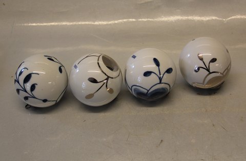 Blue Fluted MEGA Danish Porcelain Christmas Balls