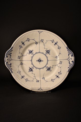 Royal Copenhagen Blue fluted, plain ,  cake dish.Dia: 25cm.1/2152.