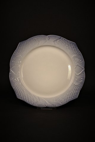 10 pcs. Royal Copenhagen dinner plates in fish dinnerware, plate dia.:24cm. RC# 1212/3002. 2.sort.From between 1870-1923.