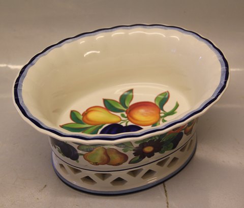 690 Oval Frugtkurv 12 x 24 x 19 cm Jardiniere (1739690) Gylden Sommer Kongelig Dansk Fajance