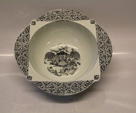 Bjoern Wiinblad Nymoelle Denmark 8011 Nymoelle, black, bowl 6.7 x 20.6 cm, Eremitage