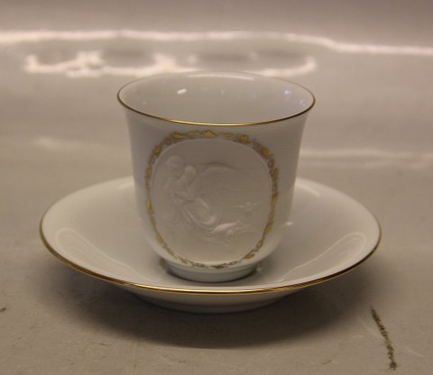 Thorvaldsen, B&G Bisquit Relief 102 Kaffekopper og underkop (305) SE LISTE 20 stk på lager