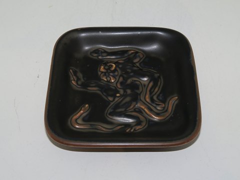 Royal Copenhagen Art PotterySmall dish with monkey
