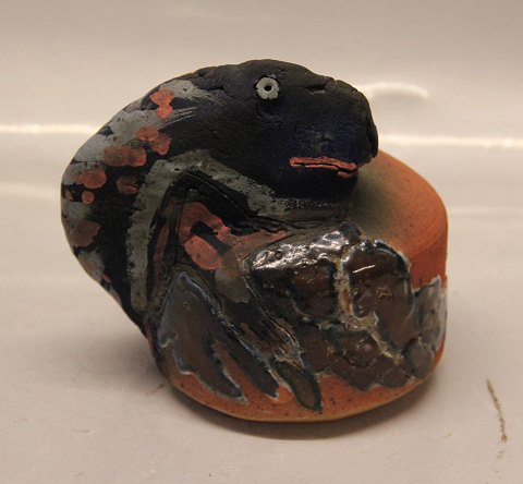 Royal Copenhagen Art Pottery Royal Copenhagen Abstract sculpture 17 x 17 cm Signed Sten 1990 (27-1991) Steen Lykke Madsen