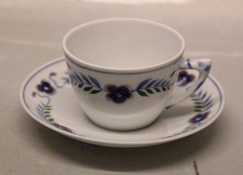 Blue Vicia (Vikke)  B&G Skonvirke  Porcelain 103 Chocolate Cup 2.5 dl  and saucer 14.8 cm (475)
