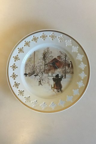 Bing & Grondahl Carl Larsson plate "The Farm and the Outhouse" Series 1, No 3, 1977