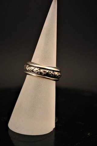 Georg Jensen silver ring, stamped. Ring size: 48.