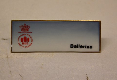 Ballerina B&G Porcelain Dealer Sign for Advertising: Ballerina