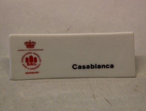 Casablanca Bing & Grøndahl Reklame Skilt for   ca 4 x 10 cm
