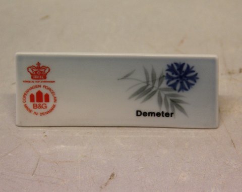 Demeter Blue B&G Porcelain Dealer Sign for Advertising: