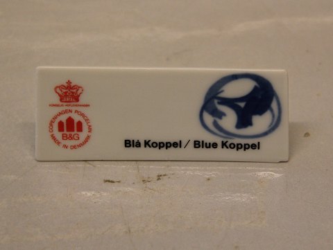 Kopel B&G Porcelain Dealer Sign for Advertising: Blue Koppel