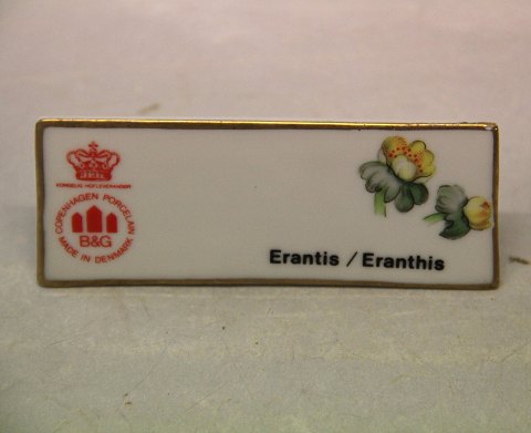 Eranthis B&G Porcelain Dealer Sign for Advertising: Erantis