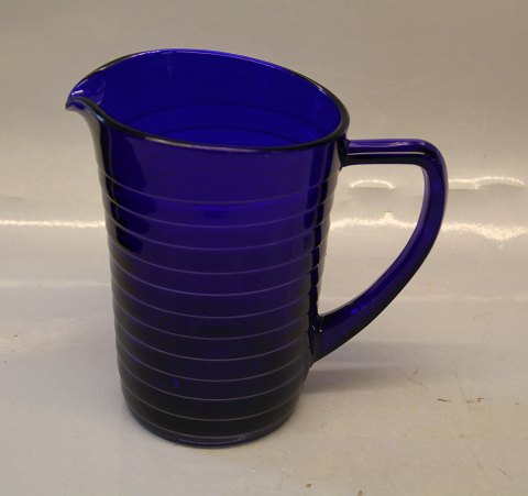 Deep Blue creamer  9 cm Broksoe, Holmegaard glass 1938-1941, design Jacob E Bang