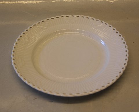 White Fluted Danish Porcelain Full lace 1086-1 Plate   20 cm