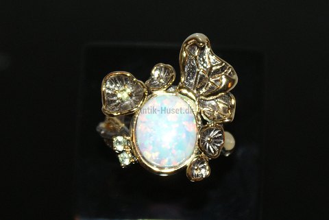 Designers Favorites ring, Sterling sølv 270Sort Rhodium og 18 karat guld Belægning