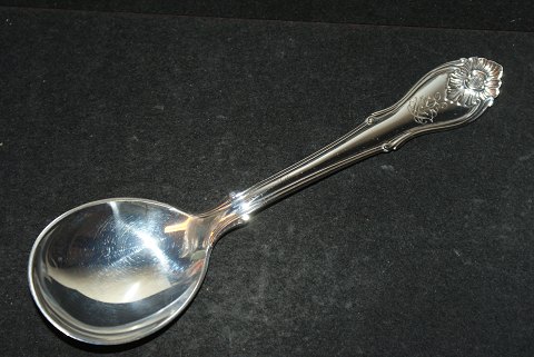 Jam spoon Rococo, Danish silver cutleryW & S Sørensen, Horsens SilverLength 15 cm.with monogram