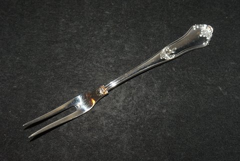 Pålægsgaffel, Rosenholm Dansk Sølvbestik Slagelse sølvLængde 12 cm.
