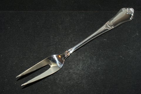 Kødgaffel / Pålægsgaffel, Rosenholm Dansk Sølvbestik Slagelse sølvLængde 18,5 cm.