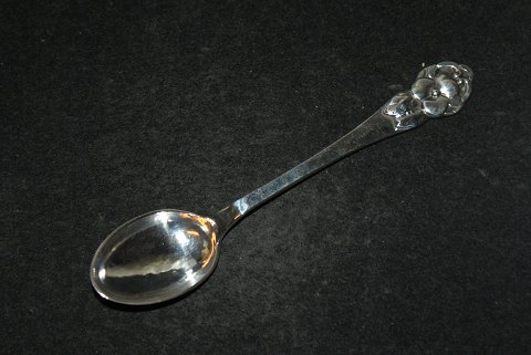 Coffee spoon / Teaspoon Apple Blossom pierced Danish silver cutleryLength 11 cm.