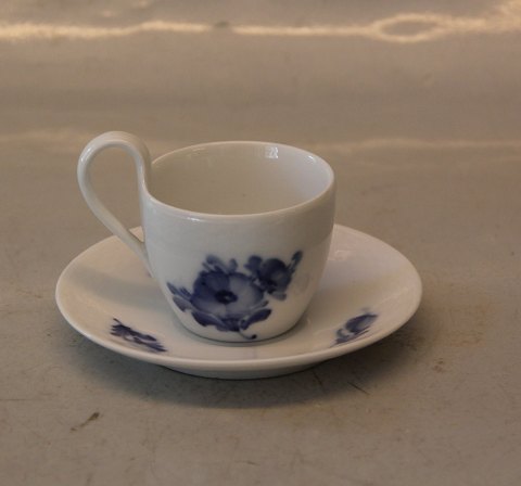 8192-10 Miniature cup 4 x 5.4 cm & saucer cm high handle Danish Porcelain Blue Flower braided Tableware
