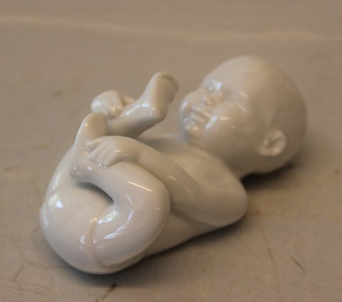 Kongelig Dansk 0031 Kgl. Pludrende Baby,  hvid 6 x 13 cm Allan Therkelsen (1249031) 