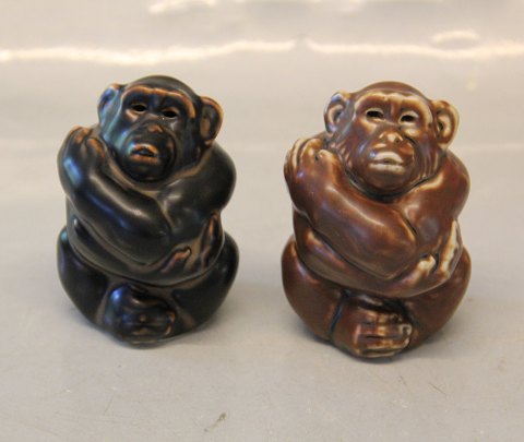 20188 RC Monkey, small, sitting 8.5 cm, Knud Kyhn, January 1929 Royal Copenhagen Art Pottery