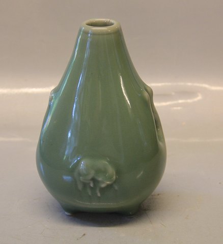 20972 RC Vase with horse decoration 18 cm JH, June 1949 Royal Copenhagen Art Pottery