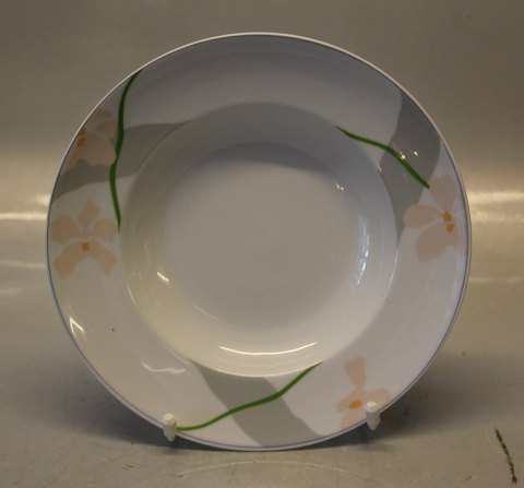 Grå Orkide B&G 323 Lille dyb tallerken 22 cm