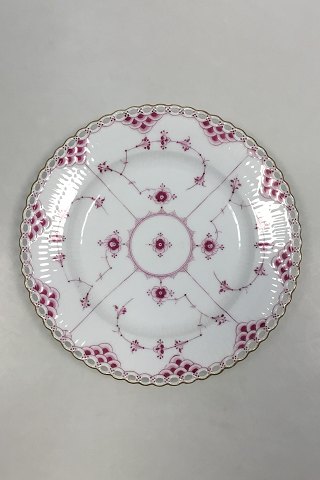 Royal Copenhagen Musselmalet Purpur med guldkant Helblonde Frokosttallerken No 2/1085