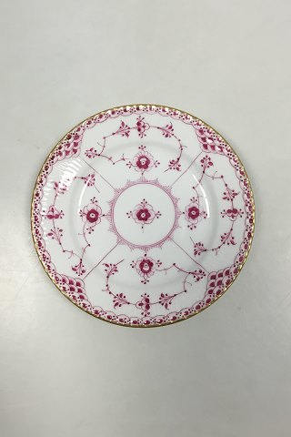 Royal Copenhagen Musselmalet Purpur med guldkant Halvblonde kagetallerken No 2/575