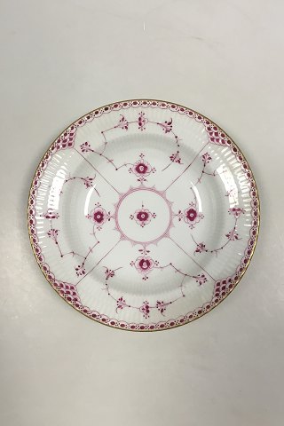 Royal Copenhagen Musselmalet Purpur med guldkant Halvblonde Dyb tallerken No 2/565