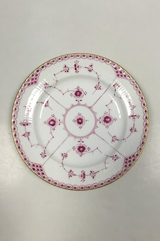 Royal Copenhagen Musselmalet Purpur med guldkant Halvblonde Frokosttallerken No 2/572