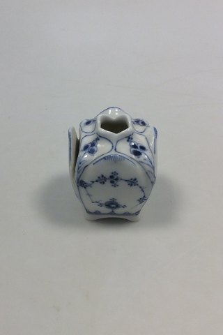 Royal Copenhagen Musselmalet Riflet Bordkortholder og Vase No. 495