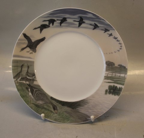 Royal Copenhagen Game Plates with birds ca 25 cm